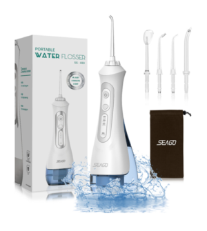 SEAGO New Oral Dental Irrigator Portable Water Flosser USB Rechargeable 3 Modes IPX7 200ML Water for Cleaning Teeth SG833