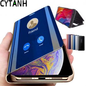 Luxury Smart Mirror View Flip Case For Samsung Galaxy S8 GalaxyS8 S 8 SM G950 G950F CYTANH Magnetic Fundas Leather Phone Cover 1