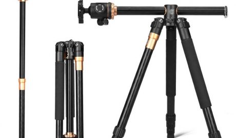 Q999H New Professional Aluminum Portable Travel Video Camera Tripod and Head SLR Digital SLR Camera 1