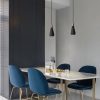 Aisilan Black GU10 Modern Industrial Light Chandelier Aluminum pandent Ceiling Plate Lamp for Living Room Kitchen Restaurant 5