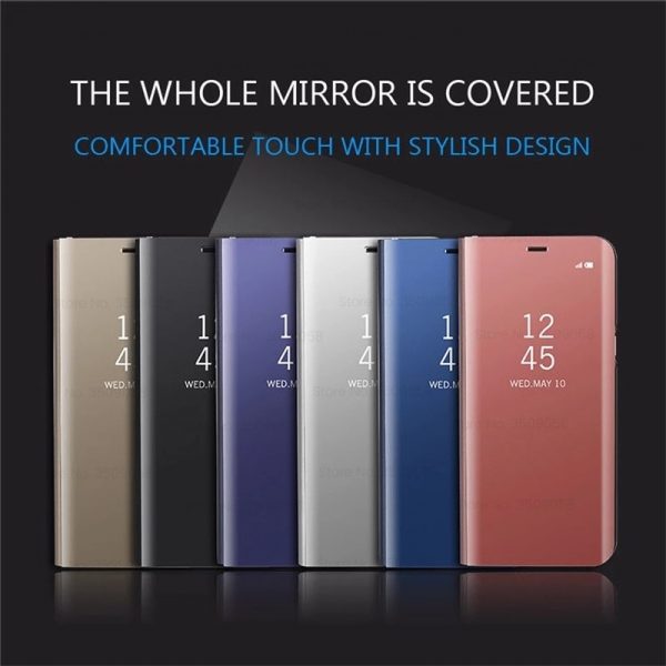 For Samsung Galaxy S22 Ultra Case Magnetic Stand Flip Case Sumung Glaxy S 22 S22Ultra Shockproof Smart Mirror View Cover S22+ 5G 6