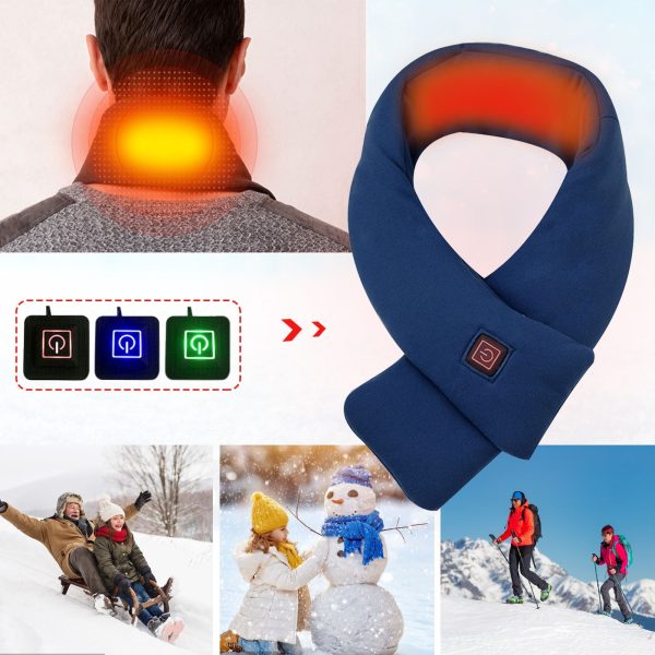 USB Women Men Heating Scarf Winter Electric Heated Scarf USB Electric Heating Scarf USB Heating Scarf Ladies 4