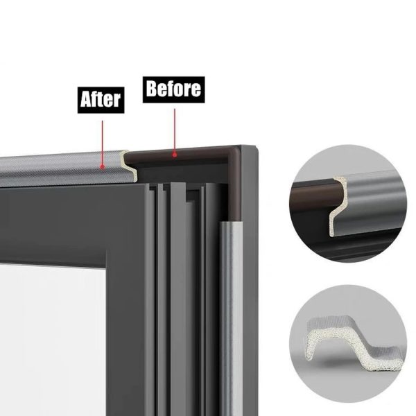 Self-Adhesive Window Sealing Strip Weather Soundproofing Sound Insulation Anti Air Leak Door Bottom Crack Gap Sticking Tape 4