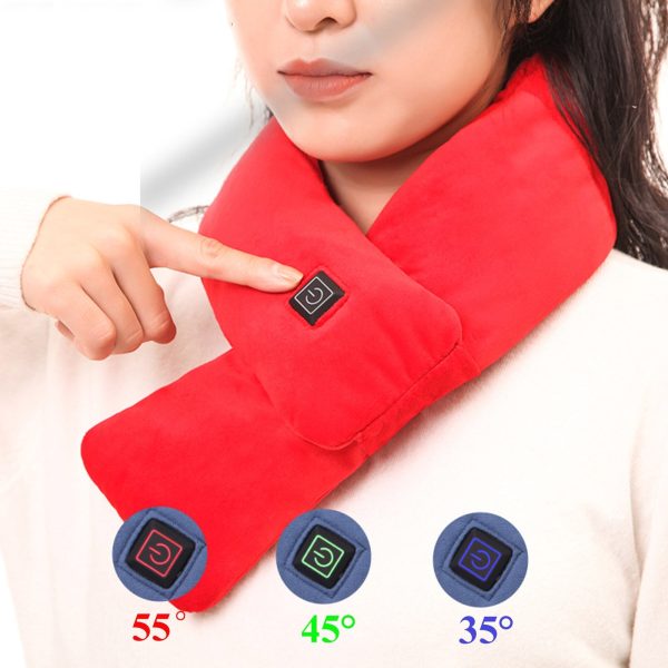 USB Women Men Heating Scarf Winter Electric Heated Scarf USB Electric Heating Scarf USB Heating Scarf Ladies 3