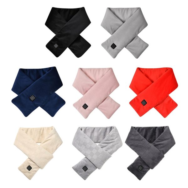 Waterproof Electric Heated Scarf 3 Gears Adjustable Electric Heating Neck Wrap Fleece Washable Electric Heating Scarf for Winter 1