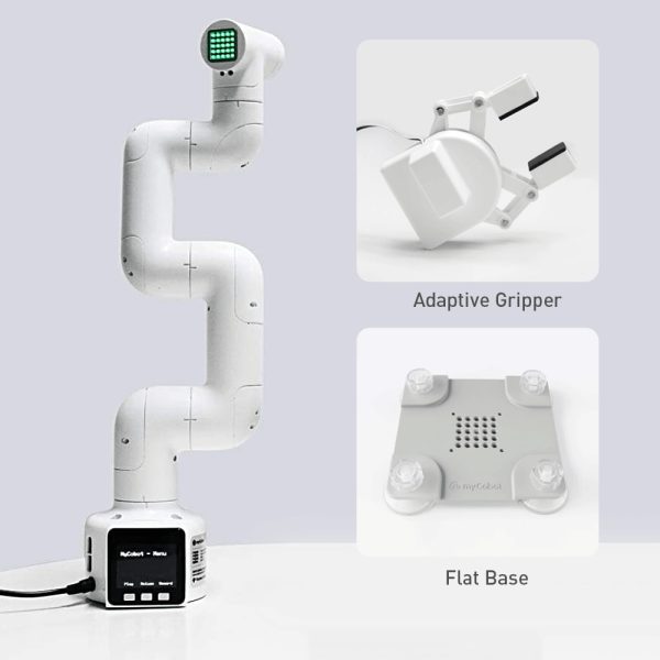 6 Axis open source robot Cobot arm of 6 axis, dual screen Collaborative Robotic arm with flat base 2