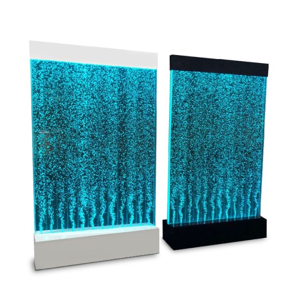 Water rain Curtain, Counter Wall Partition, Music Waterfall Fountain Water Bubble LED Wall Screen 1