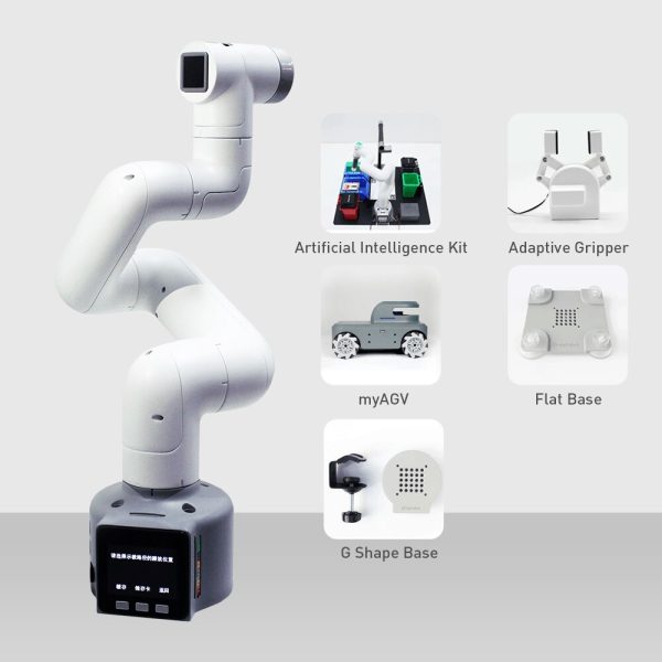 6 Axis open source robot Cobot arm of 6 axis, dual screen Collaborative Robotic arm with flat base 5