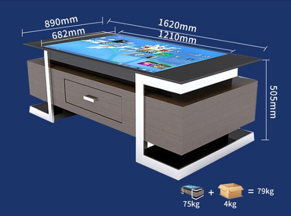 full hd touchscreen interactive coffee game table / smart touch table / restaurant office touch table 2