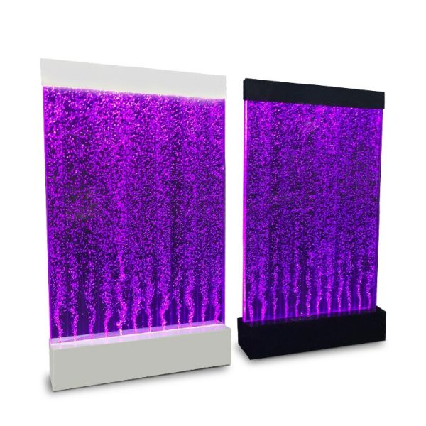 Water rain Curtain, Counter Wall Partition, Music Waterfall Fountain Water Bubble LED Wall Screen 3