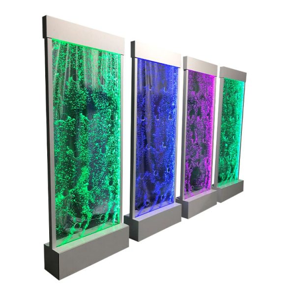 Water rain Curtain, Counter Wall Partition, Music Waterfall Fountain Water Bubble LED Wall Screen 2