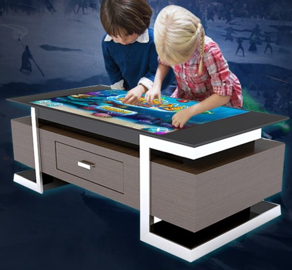 full hd touchscreen interactive coffee game table / smart touch table / restaurant office touch table 4