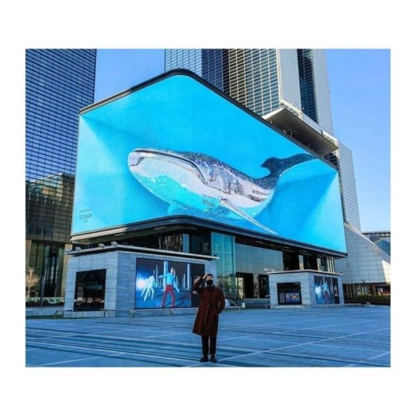 Outdoor Waterproof Customized 3D Naked Eye LED Video Wall Display Commercial led stereo advertising curve large screen billboard 1