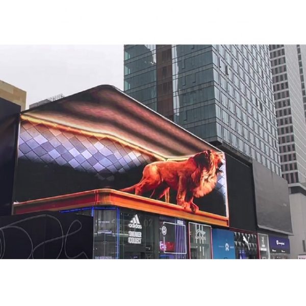 Outdoor Waterproof Customized 3D Naked Eye LED Video Wall Display Commercial led stereo advertising curve large screen billboard 3