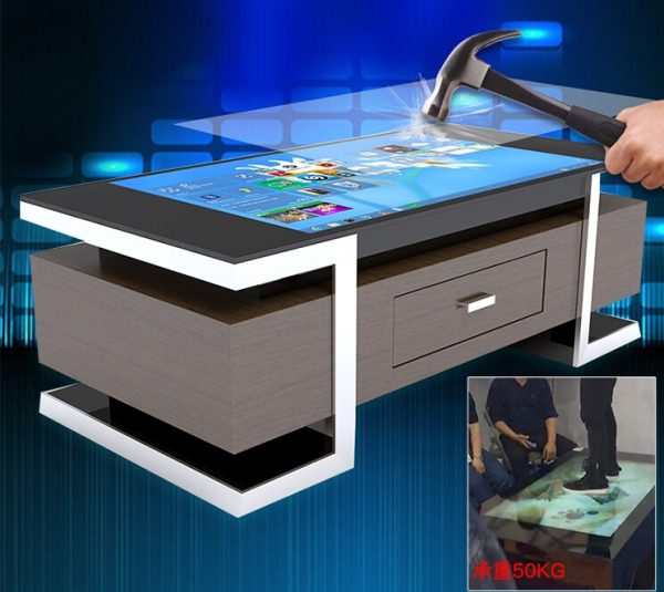 full hd touchscreen interactive coffee game table / smart touch table / restaurant office touch table 5