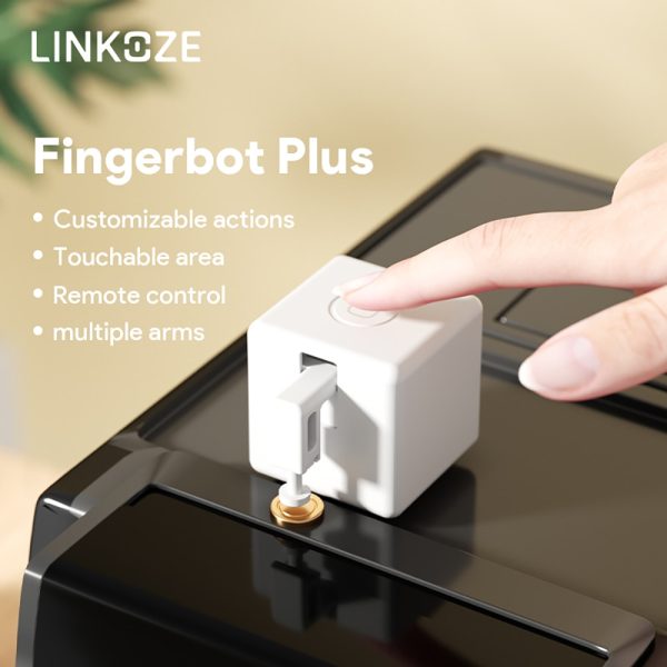 LINKOZE Fingerbot Plus Smart Bluetooth Fingerbot Plus Switch Bot Knop Pusher Smart Home Smart Life App Voice Control with App 1