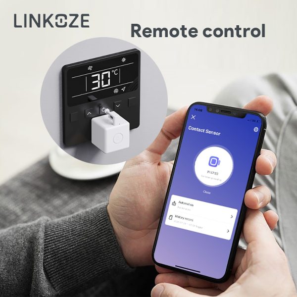 LINKOZE Fingerbot Plus Smart Bluetooth Fingerbot Plus Switch Bot Knop Pusher Smart Home Smart Life App Voice Control with App 5