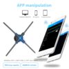 52CM 3D Hologram Fan Projector HD Led Holographic Lamp Player Remote Advertising Display Support Images video Holofan Splicing 4