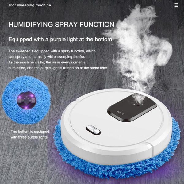 Smart Robot Vacuum Cleaner Multifunction Home Cleaning Sweeping Machine Rechargeable Wireless Smart Floor Machine Office Clean 2