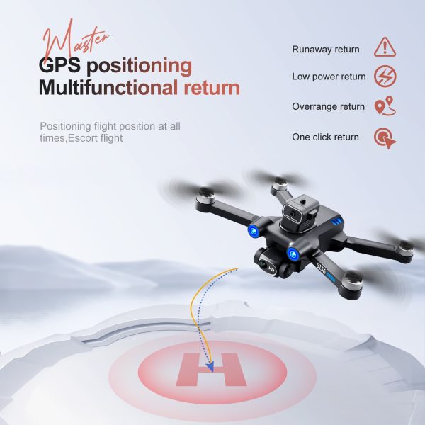 2023 New GPS Drone 4K HD Dual Camera Aerial Photography  Drones Obstacle Avoidance Brushless Helicopter Foldable RC Quadcopter 5