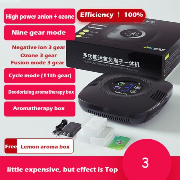 Smart Timer Air Purifier Cleaner Freshener Negative Ion Ozone Generator Sterilizer Pet Toilet Odor Formaldehyde Aroma Diffuser 6