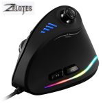 For ZELOTES Vertical Gaming Mouse Programmable USB Wired RGB Optical Mouse 11 Buttons 10000 DPI Adjustable Ergonomic Gamer Mice 1