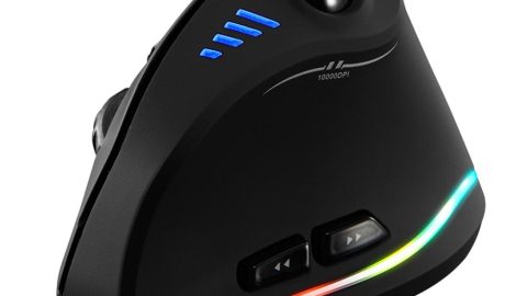 For ZELOTES Vertical Gaming Mouse Programmable USB Wired RGB Optical Mouse 11 Buttons 10000 DPI Adjustable Ergonomic Gamer Mice 1