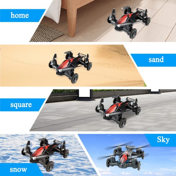 JJRC Land-Air Mini Drone Plane Aircraft Dual-Mode Mini Four-Axis Remote Control Aircraft Tumbling Light Unmanned Vehicle Toy 3