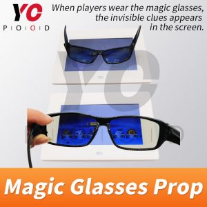 Magic glasses Real life Escape room Props puzzle use amazing glasses to find invisible clue chamber room game lock YOPOOD 1