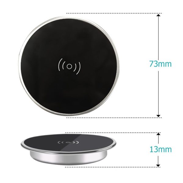 Built in Desktop Wireless Charger Desktop Magsafe Furniture Embedded Fast Wireless Charger Case For iPhone 11 Xiaomi HuaWei 3