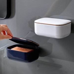 Portable Soap Holder  For Home Bathroom Storage For Soap Dish Waterproof Bathroom Products High Capacity Gadgets For Home 1