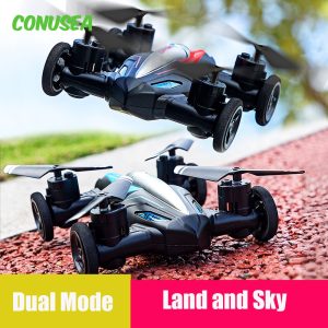 JJRC Land-Air Mini Drone Plane Aircraft Dual-Mode Mini Four-Axis Remote Control Aircraft Tumbling Light Unmanned Vehicle Toy 1