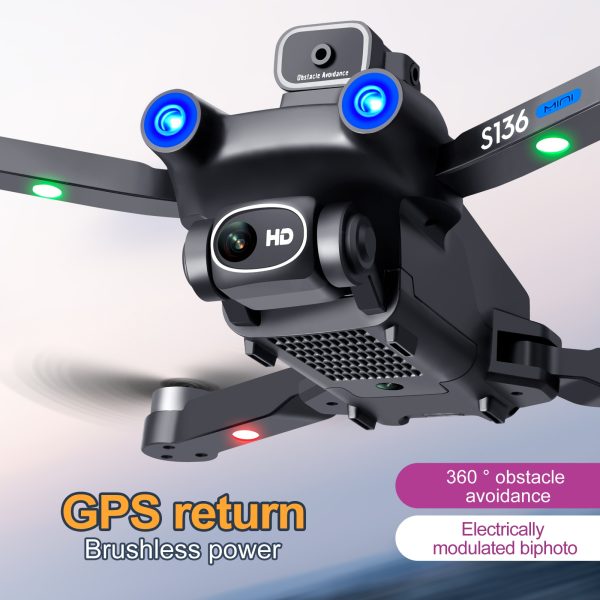 2023 New GPS Drone 4K HD Dual Camera Aerial Photography  Drones Obstacle Avoidance Brushless Helicopter Foldable RC Quadcopter 2